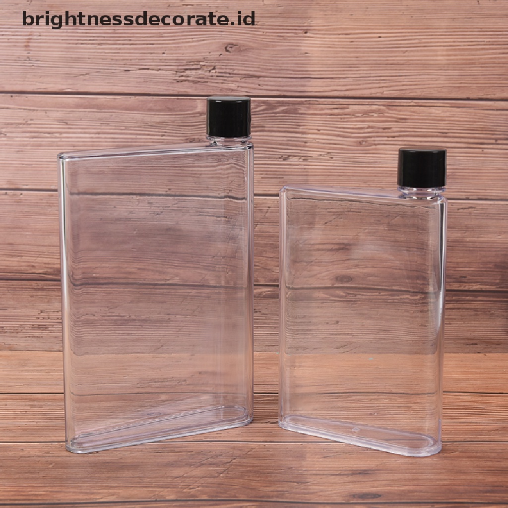 [Birth] Fashion Botol Air Minum Portable Buku Bening Portable Paper Pad Water Bottle Flat   [ID] Baju Kaos Distro Pria Wanita Lengan Panjang [ID]