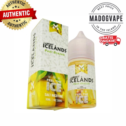 Liquid Saltnic Icelands Pearbreeze 30ml | Icelands Pear | Icelands Saltnic Pear Breeze | Icelands Salt