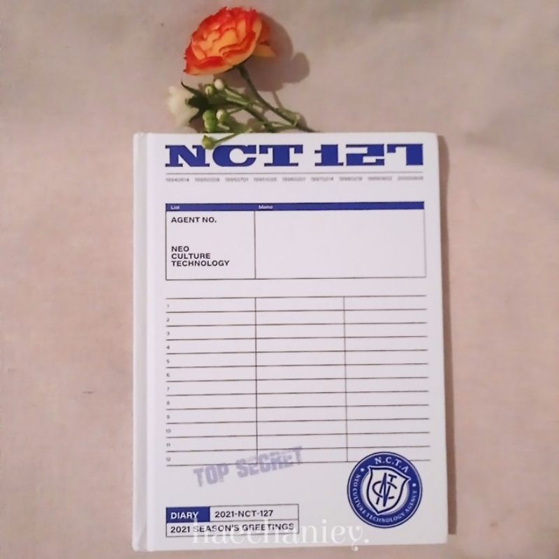 (OFFICIAL) HARD COVER DIARY SG SEASON GREETINGS 2021 NCT 127