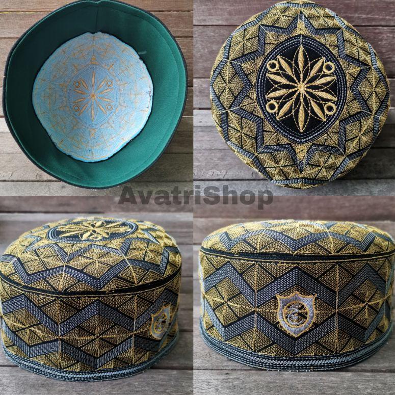 Kopiah Songket Peci Songket Tenun Peci Tenun Songkok Songket Peci Batik Songket qnrca