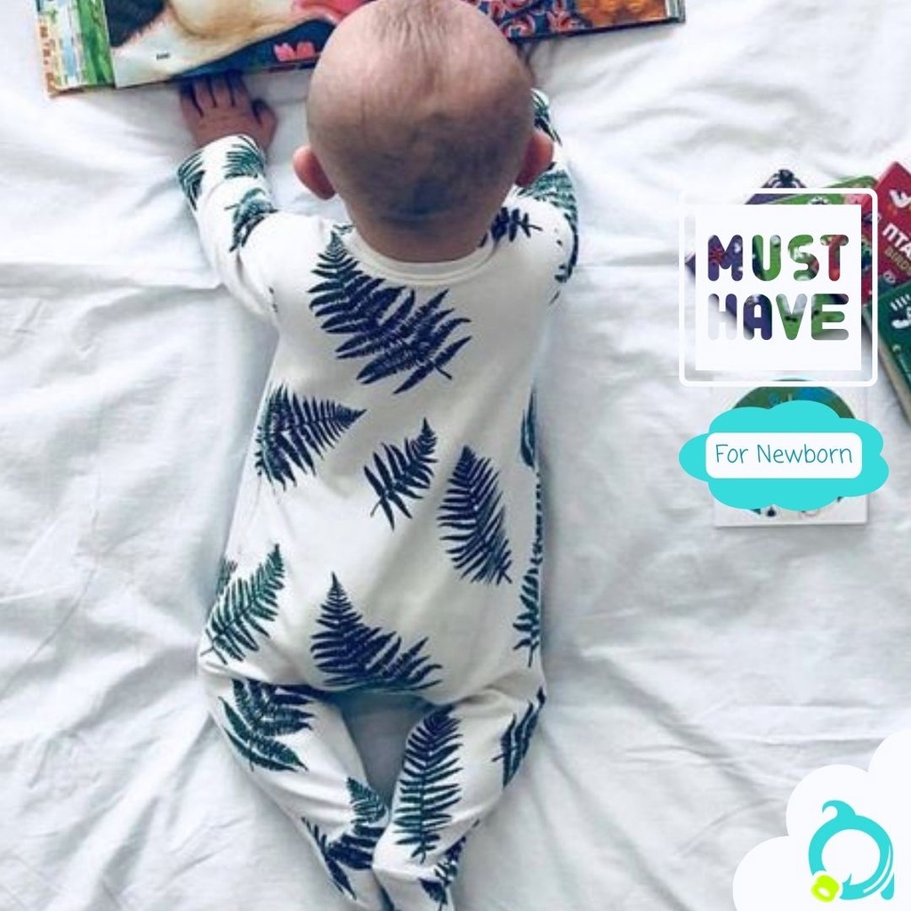 LIBBY Baju Kodok Tutup Kaki Motif Mix Size Newborn (1 pcs)