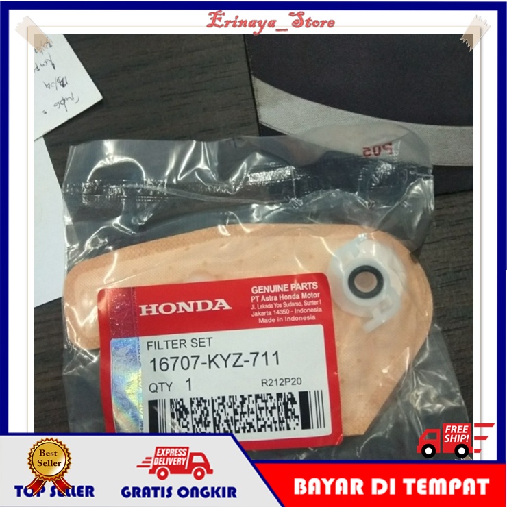 ORIGINAL AHM Filter Saringan Pampers Pump Pompa Bensin Motor Honda Supra X 125 HelmIn New Injeksi KY