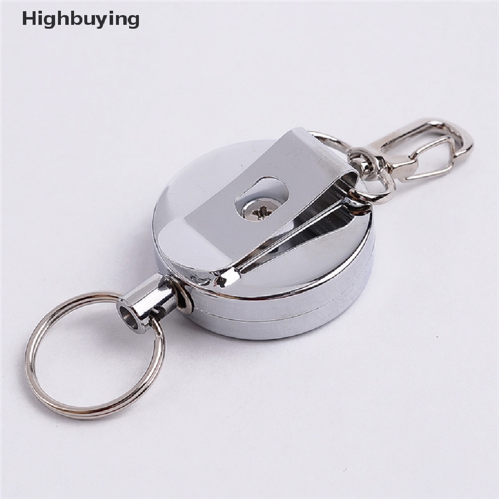 Hbid Anti Hilang Resilience Kawat Baja Elastis Gantungan Kunci Recoil Sporty Alarm Key Rings Glory