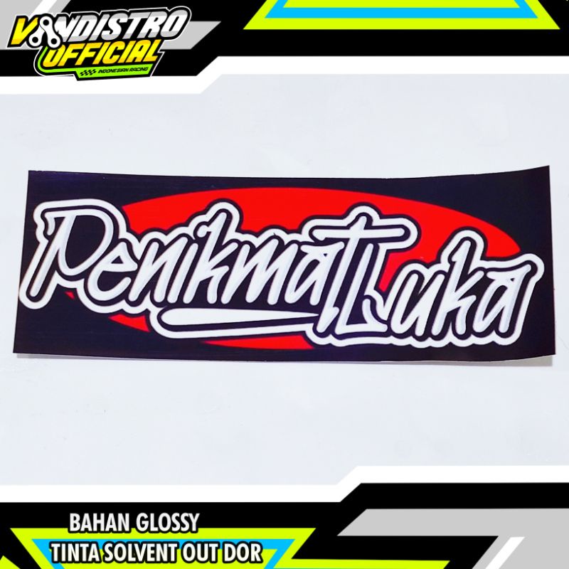 stiker penikmat luka