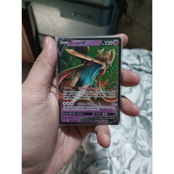 kartu pokemon bahasa Indonesia zacian v rr