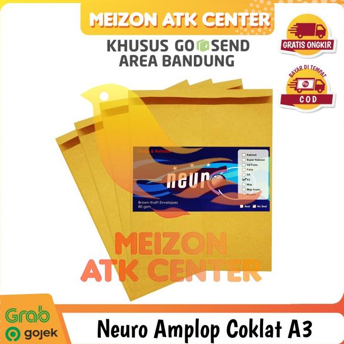

HOT PROMO KHUSUS GOSEND!!! Amplop Coklat A3 Neuro ( 33 x 42,5 cm )