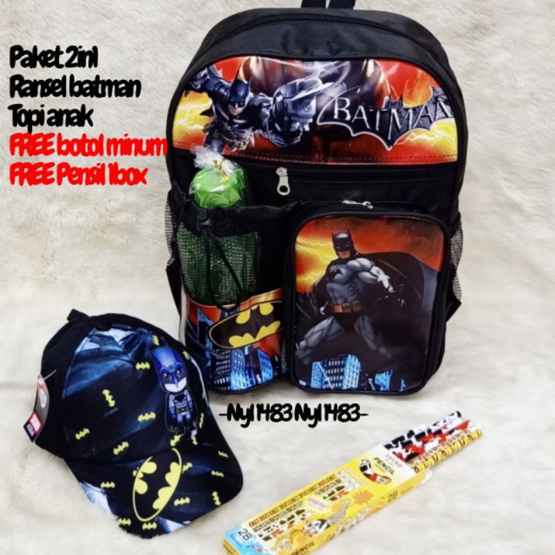 &quot;aurabagss&quot; - Paket Bundle... Beli 1 Dapat Banyak Ransel Anak Laki-Laki Karakter Printing Backpack Anak Sekolah PAUD TK SD Terbaru