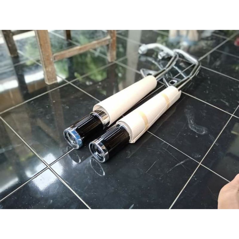 Knalpot gl pro mirip original hm keg hm keh baahan tebal chrom bgus sanagat kaya ori suara standar .