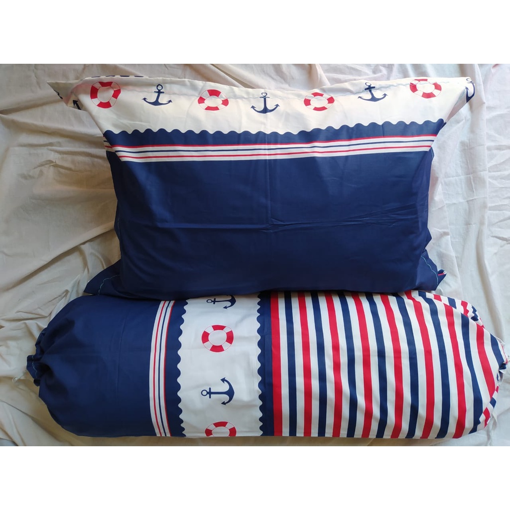 Sarung Bantal Guling Jumbo Katun Halus Pinggiran Bordir King Koil SarungBantal - IJN PLAZA