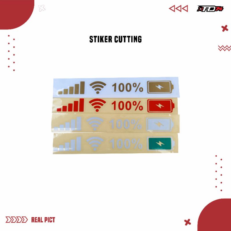 stiker cutting wifi batre sinyal hp mobil motor
