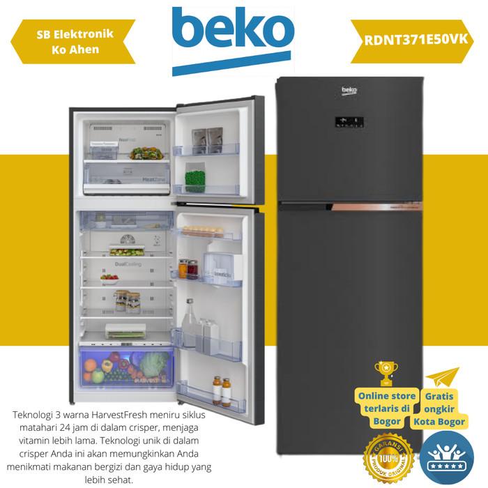 Kulkas Beko Inverter 370 Lt RDNT371E50VK 2 PINTU