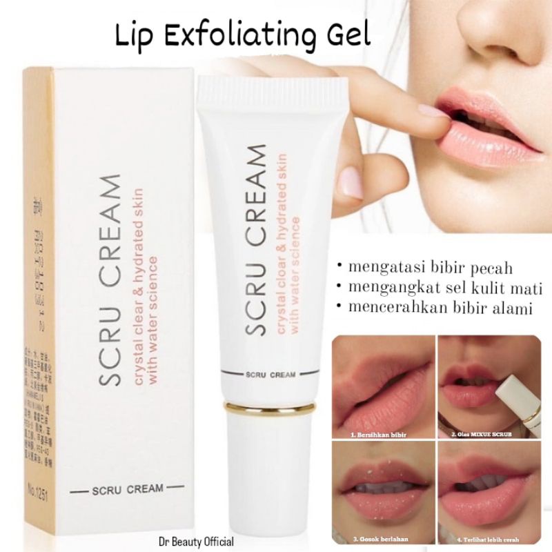 MIXIU SCRUB Lip Scrub Pelembab Bibir Pencerah Bibir Hitam Lip Scrub Bibir Merah Alami