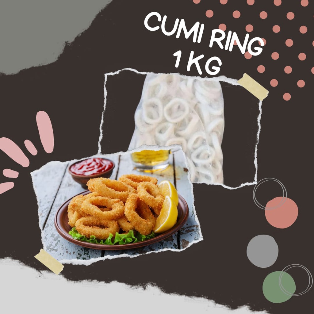 

Cumi Ring Frozen 1Kg Kupas Bersih / cumi kupas frozen siap masak 1kg kupas bersih