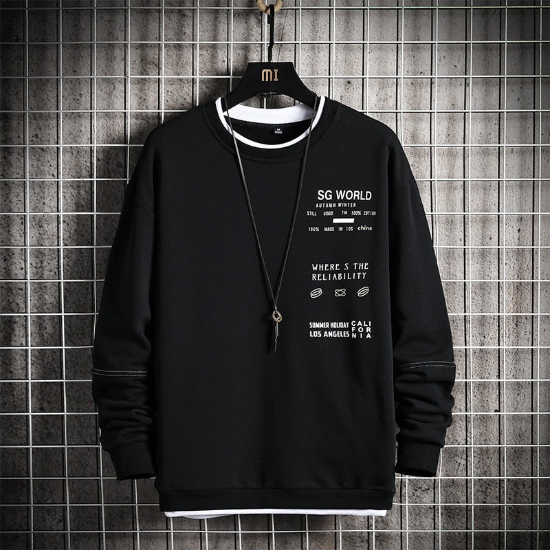 Sweatshirt Basic SG WORLD II Sweater Crewneck Print DTF II Size M - XL Anak &amp; Dewasa ( Pria &amp; Wanita )