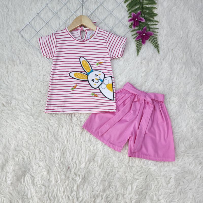 Baju anak perempuan Set Celana Rabbit