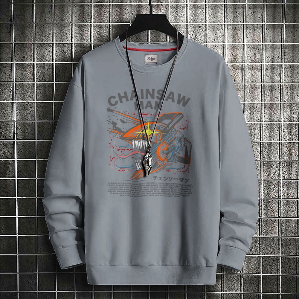 HipNop Sweater CHAINSAW FortKlas Sweater Premium Pria Lengan Panjang / Sweatshirt unisex / Crewneck Pria