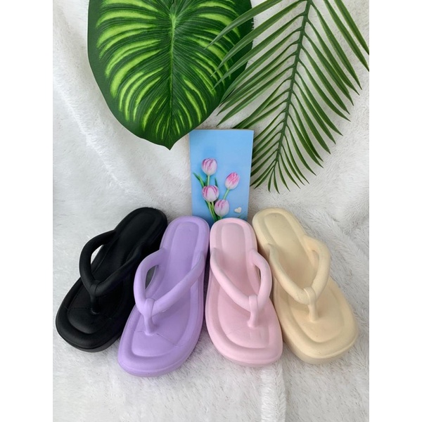 Sandal Wanita Wedges Tinggi Hema 9337W Size 36-40