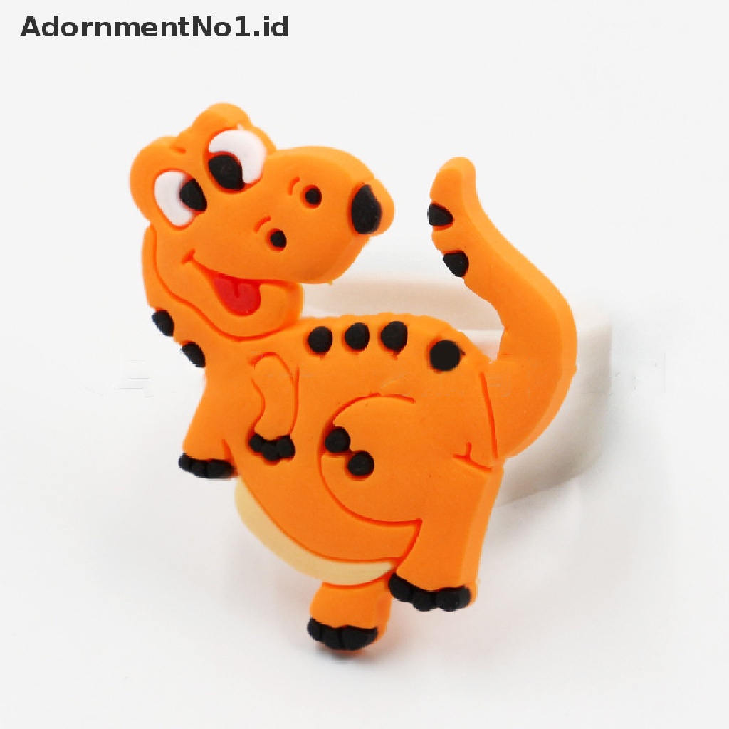 [AdornmentNo1] Cincin Dinosaurus Cincin Anak Kartun PVC Karet Lembut Dinosaurus Dekorasi Pesta Ulang Tahun Anak Nikmat Hadiah Kecil [ID]