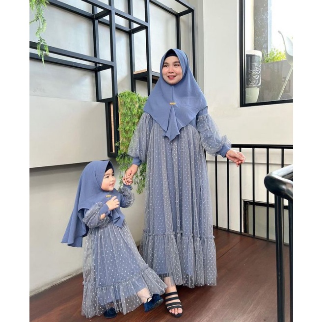 Couple Ibu dan anak Couple mom and kids terbaru viral dress ibu dan anak muslim lebaran couple ibu d