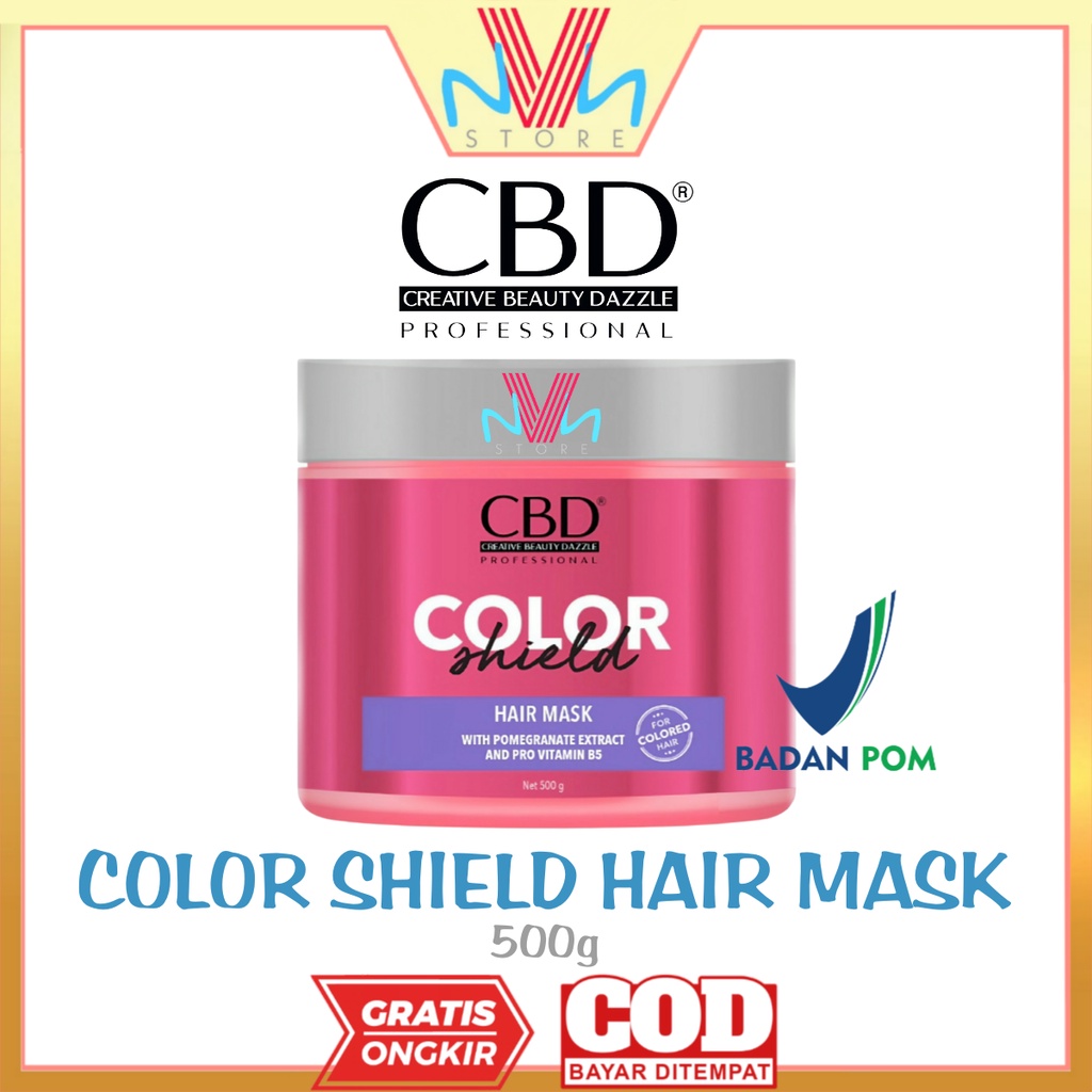 CBD COLOR SHIELD HAIR MASK 500g - COLOR SHIELD HAIR MASK CBD - MASKER RAMBUT CBD MURAH