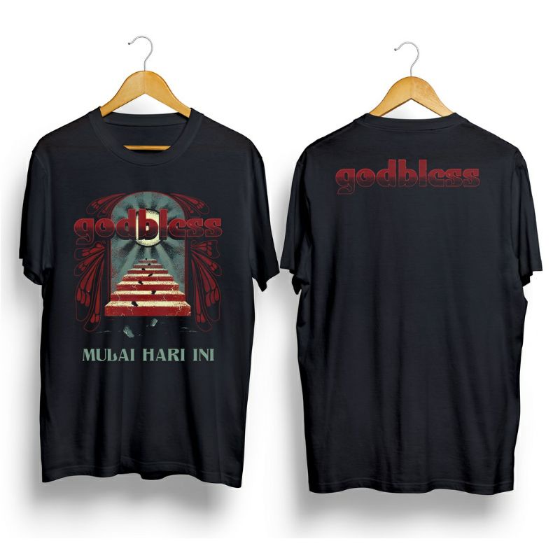 KAOS PRIA GODBLESS MODEL TERBARU ORIGINAL DISTRO - KAOS MUSIK BAND LOKAL DISTRO ORIGINAL MURAH