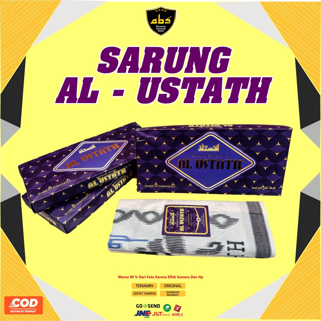 Sarung Tenun Al Ustath Motif Warna Sarung Dewasa Pria Wanita Terlaris Sarung Batik Songket Abu Sulthan