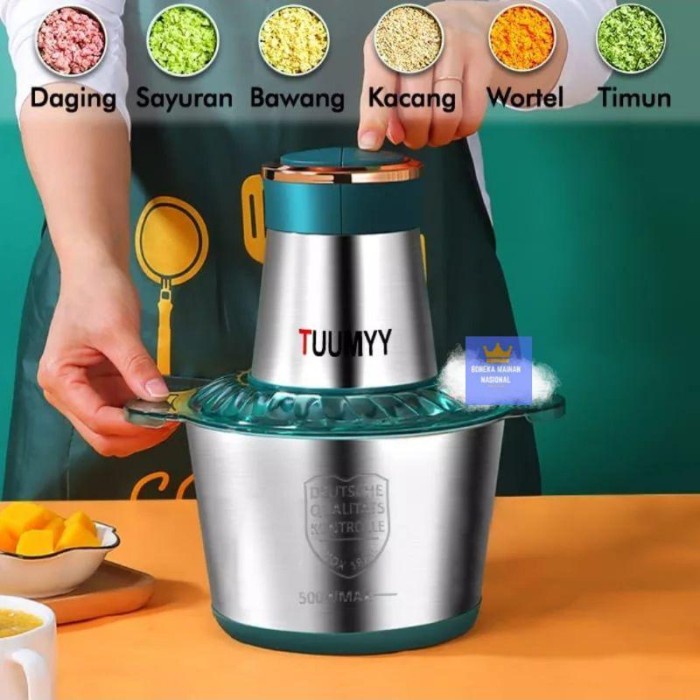 Gilingan Termurah Blender / Chopper Stainless Multifungsi 2L Tummy Oll- 0810