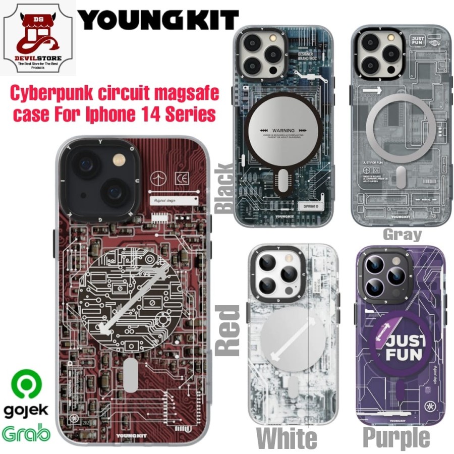 Youngkit Circuit Magsafe Case Iphone 14 Pro Max Iphone 14 / 14 Pro