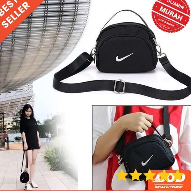 "KTB.20Ja23ĸ" Tas selempang slempang Nike pria & wanita unisex Korea kekinian Korean style Sling bag
