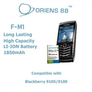 Baterai batre battery BlackBerry Pearl 3G 9100 / 9105 FM1 Double Power/IC oriens88