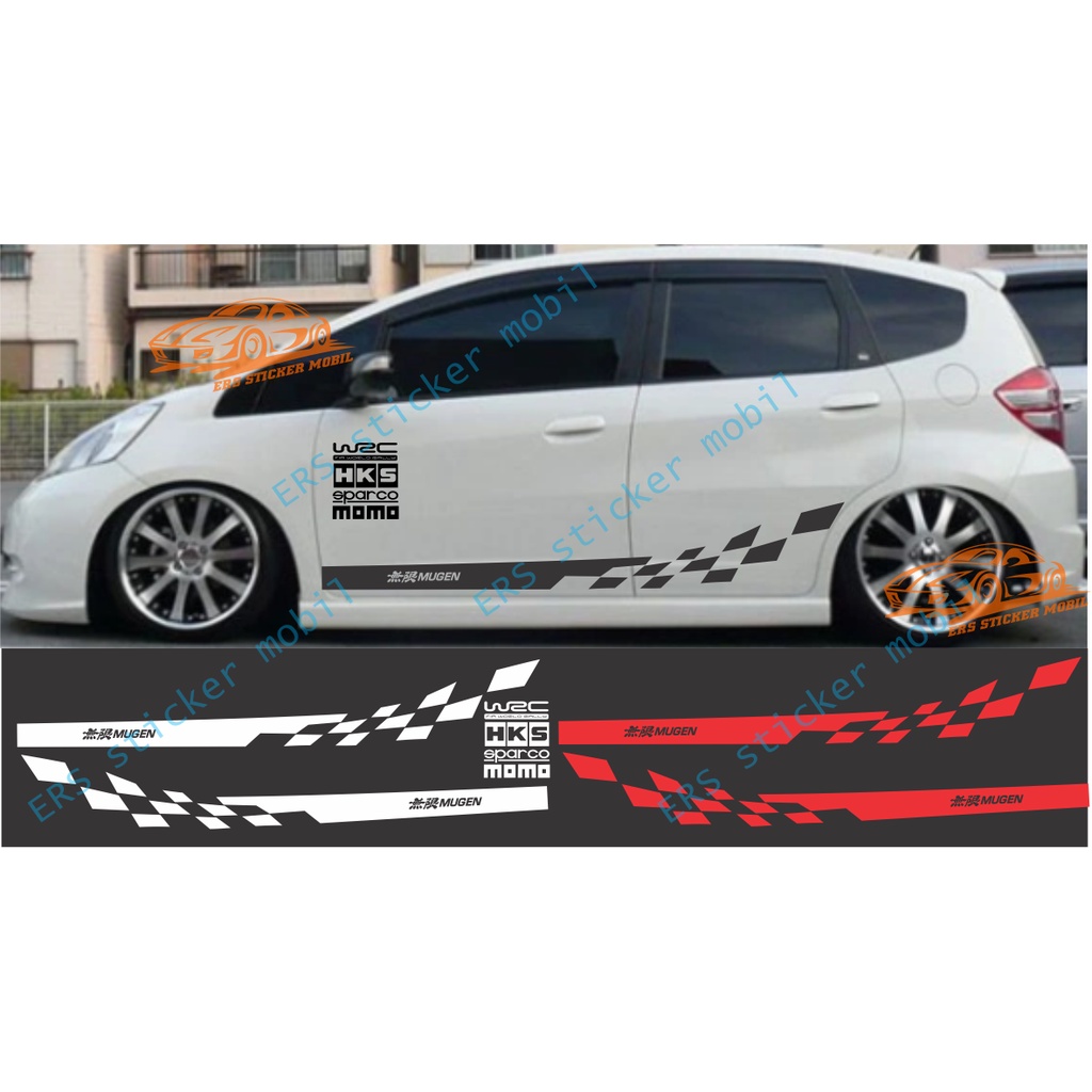stiker sticker Mobil Cutting Costum mugen Untuk Jazz Datsun Agya Innova Sedan Brio Captiva cutting s