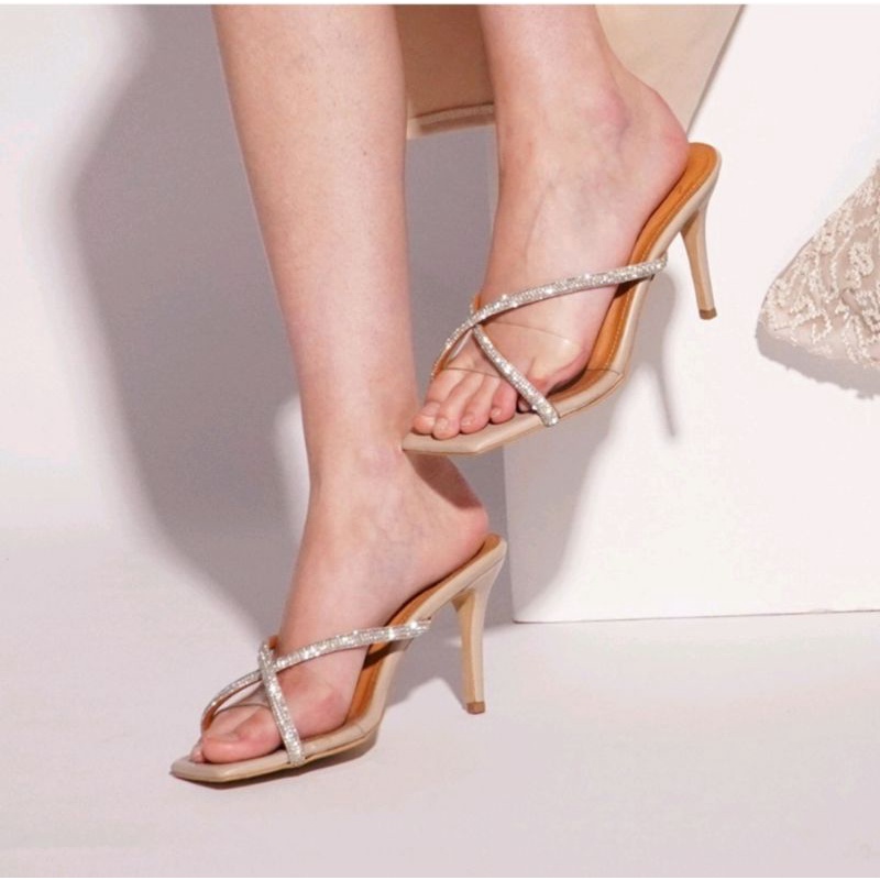 ABBUSHOES RY 26 sendak hak tinggi jeli import mika 9cm