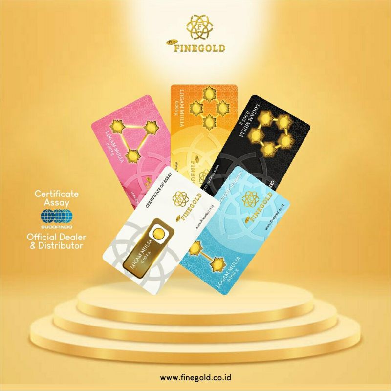 fine gold logam mulia emas murni 24 karat