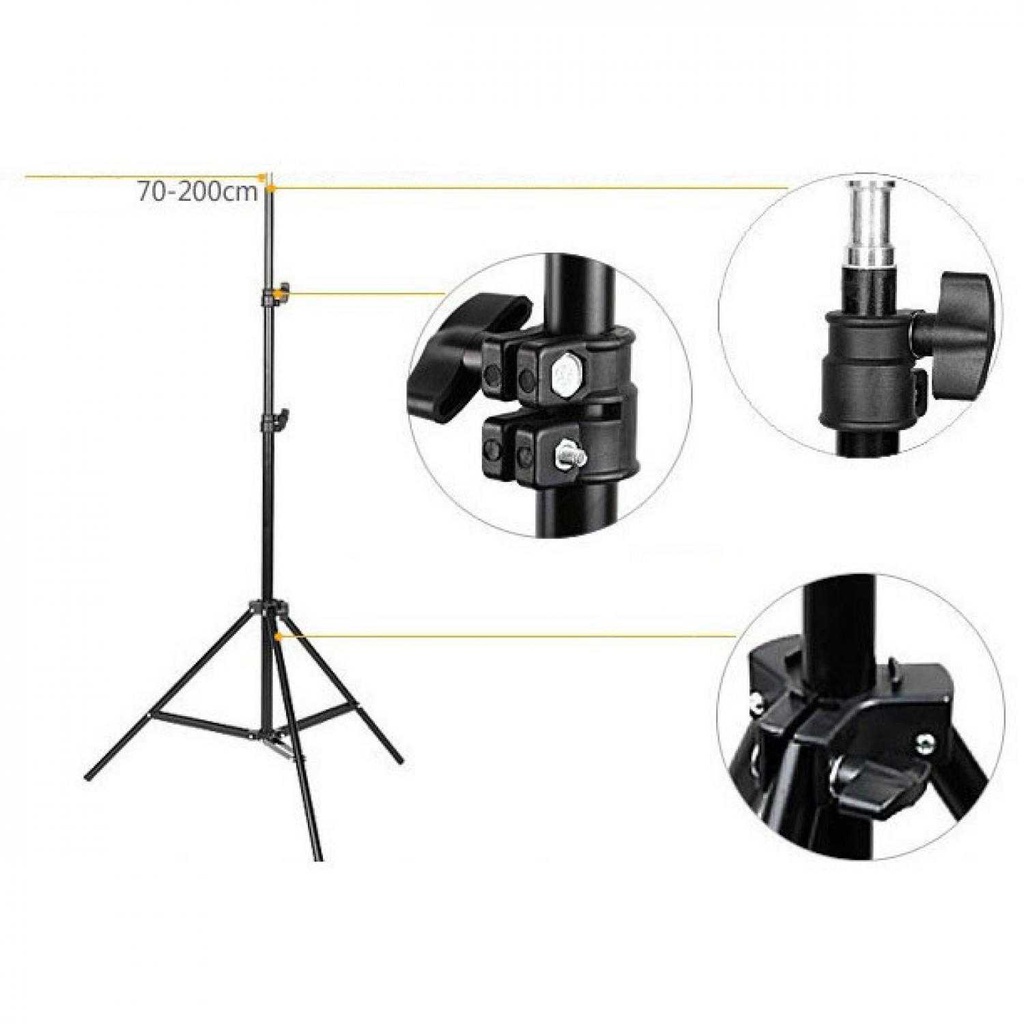 PROMO TaffSTUDIO Portable Lighting Stand Tripod 3 Section 200cm - SN303