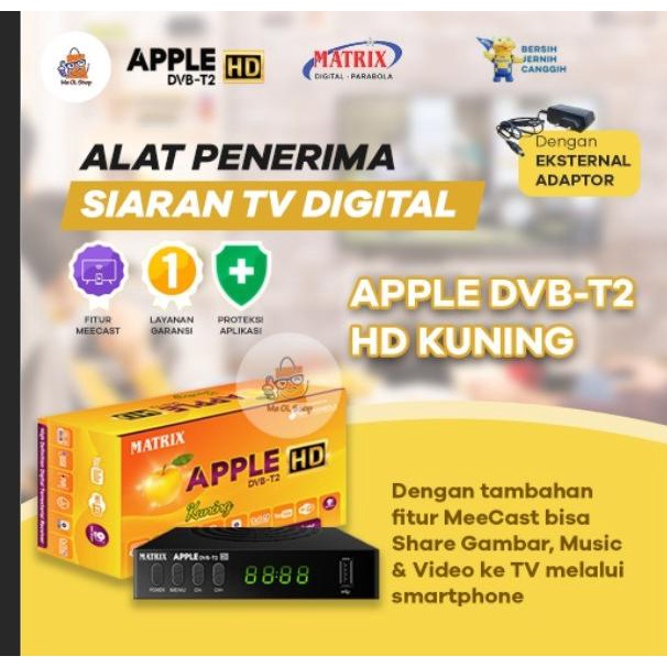 SET TOP BOX MATRIX KUNING STB APPLE KUNING HD TV TERBARU