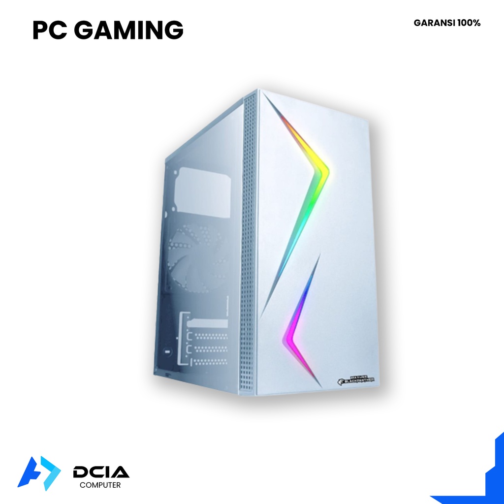 PC GAMING core i5 3470 with led 19in gt 1030 2gb
