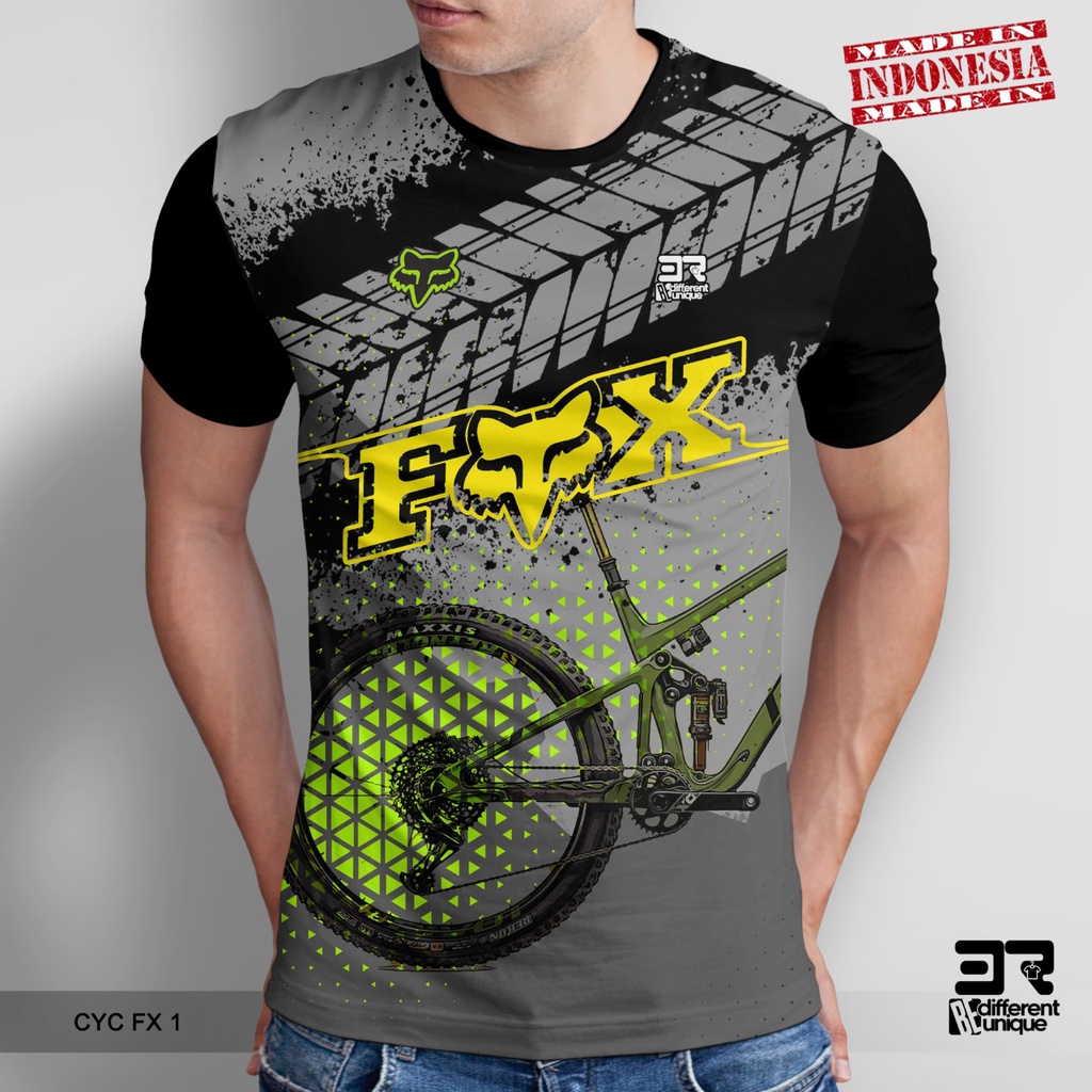 [ COD ] KAOS PRINTING GAMBAR SEPEDA CYC FX 1 - BAJU DISTRO ORIGINAL MOTIF BIKE GOWES GOES SEPEDA GUN