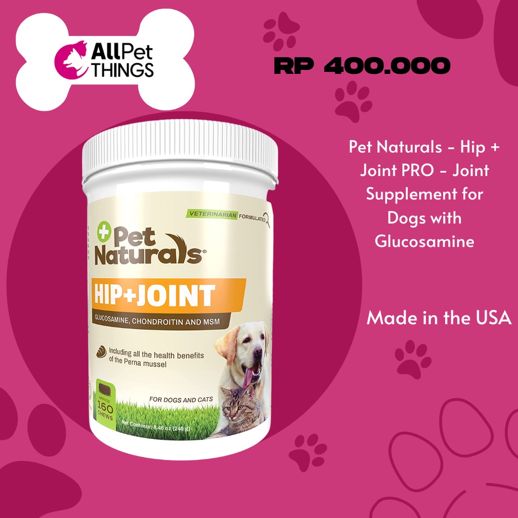 Jual Pet Naturals Hip and Joint Supplement with Glucosamine