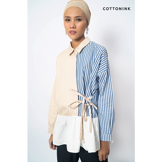(Defect Sale) Cottonink - Blue Striped Othelia