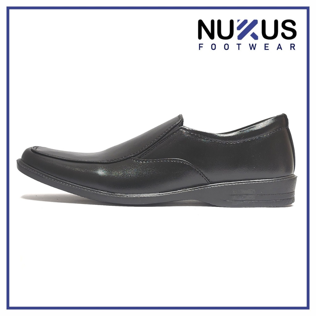 Nukus Sepatu Formal Pantofel Pria Hitam Murah - B02 MT