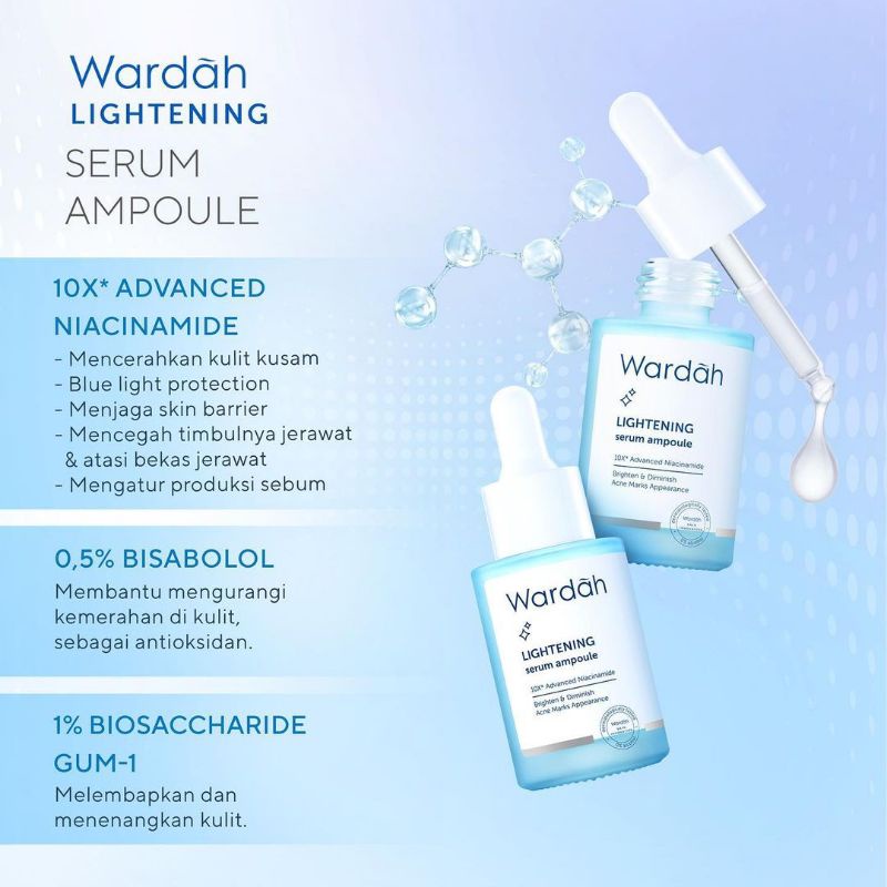 Jual Wardah Lightening Serum Ampoule X Ml Shopee Indonesia