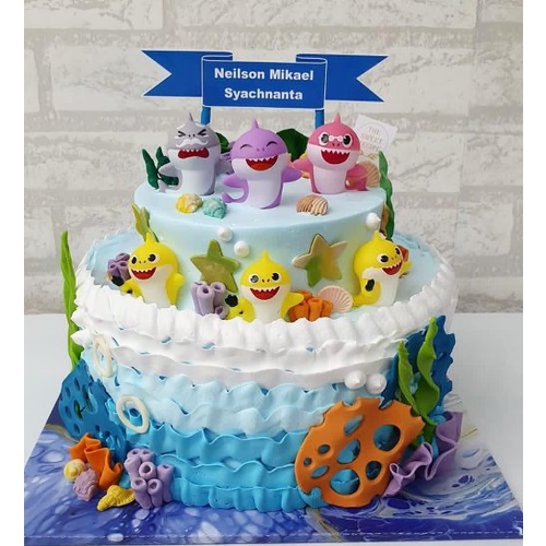 

Kue Baby Shark 2 Tingkat