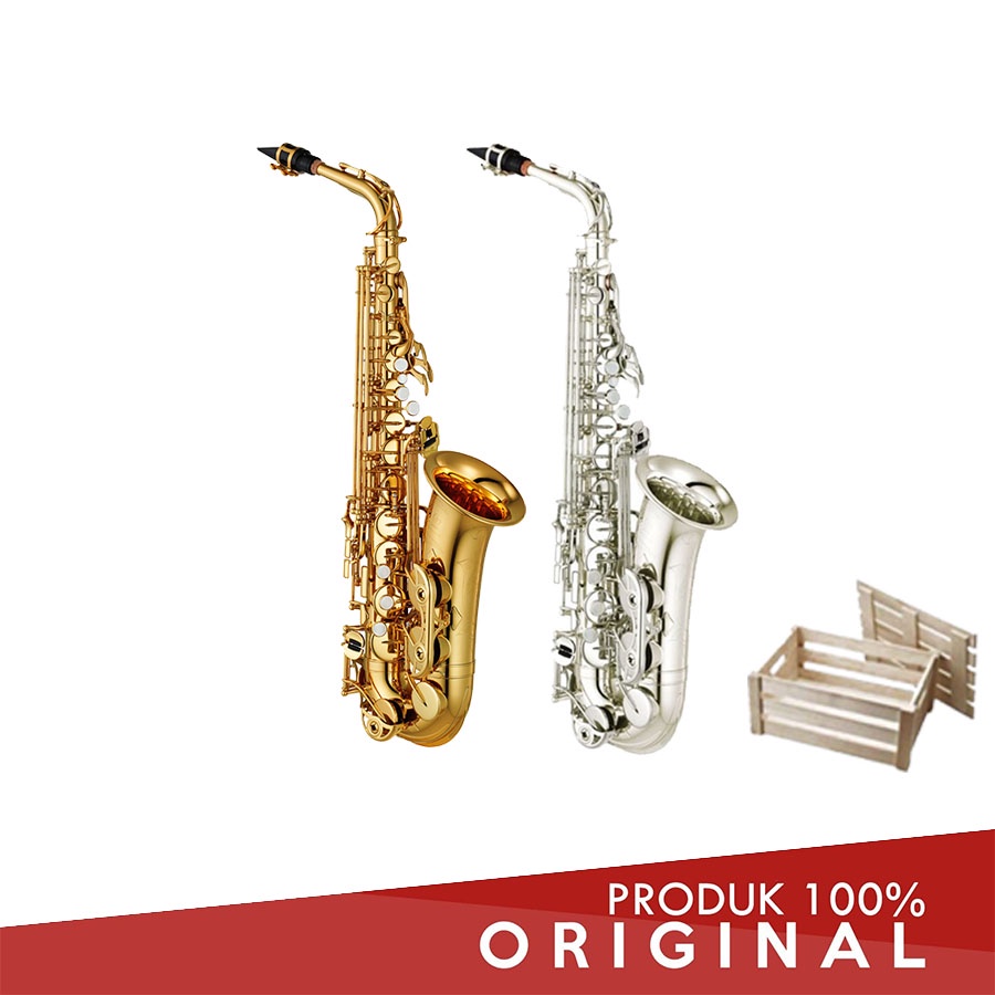 YAMAHA ALTO SAXOPHONE - YAS 480 + PACKING KAYU