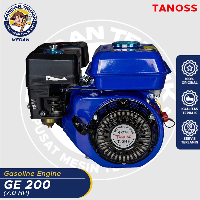 MESIN PENGGERAK BENSIN | MESIN BENSIN ENGINE TANOSS GX 200 | MESIN KETINTING