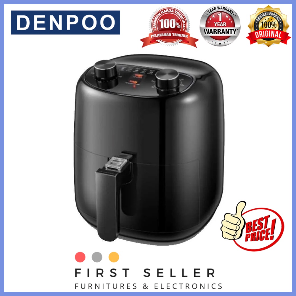 DENPOO DIGITAL AIR FRYER AFD 35 / AFD35 [5 LITER] (GARANSI RESMI)