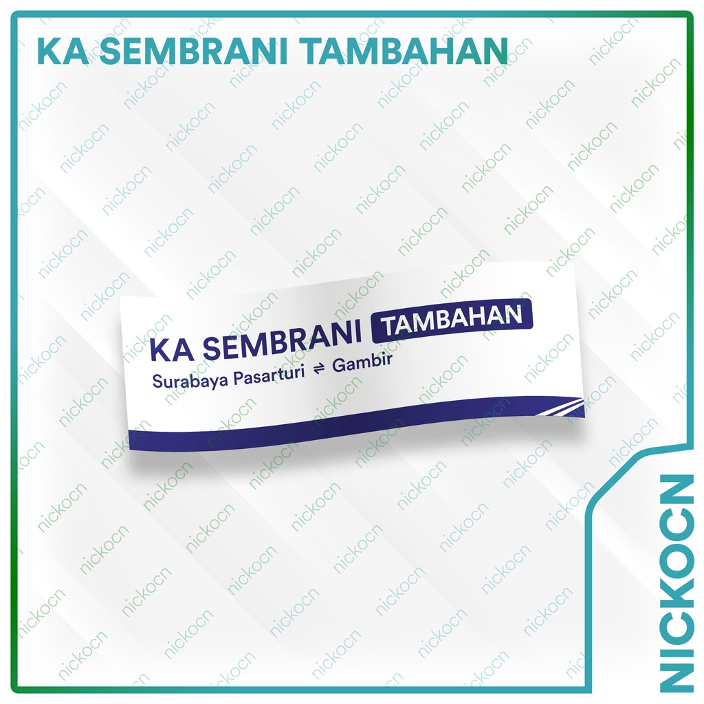 

Stiker Plat KA Tambahan 2022