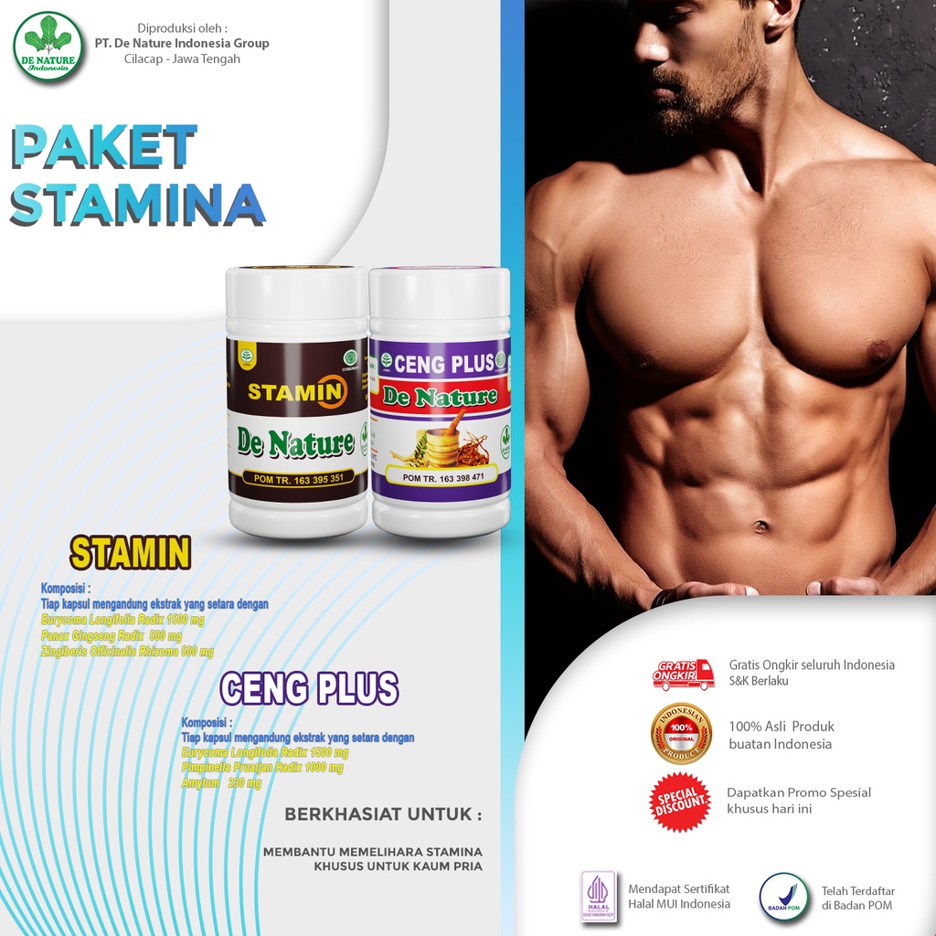 STAMIN CENG PLUS DE NATURE OBAT STAMINA PRIA HERBAL AMPUH