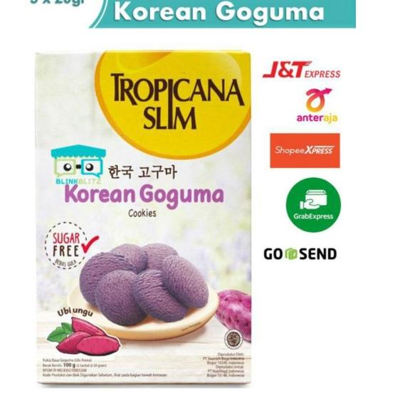

✨11.11✨ Tropicana Slim Korean Goguma Cookies 100 gr Biskuit Snack Ubi Ungu Sugar Free