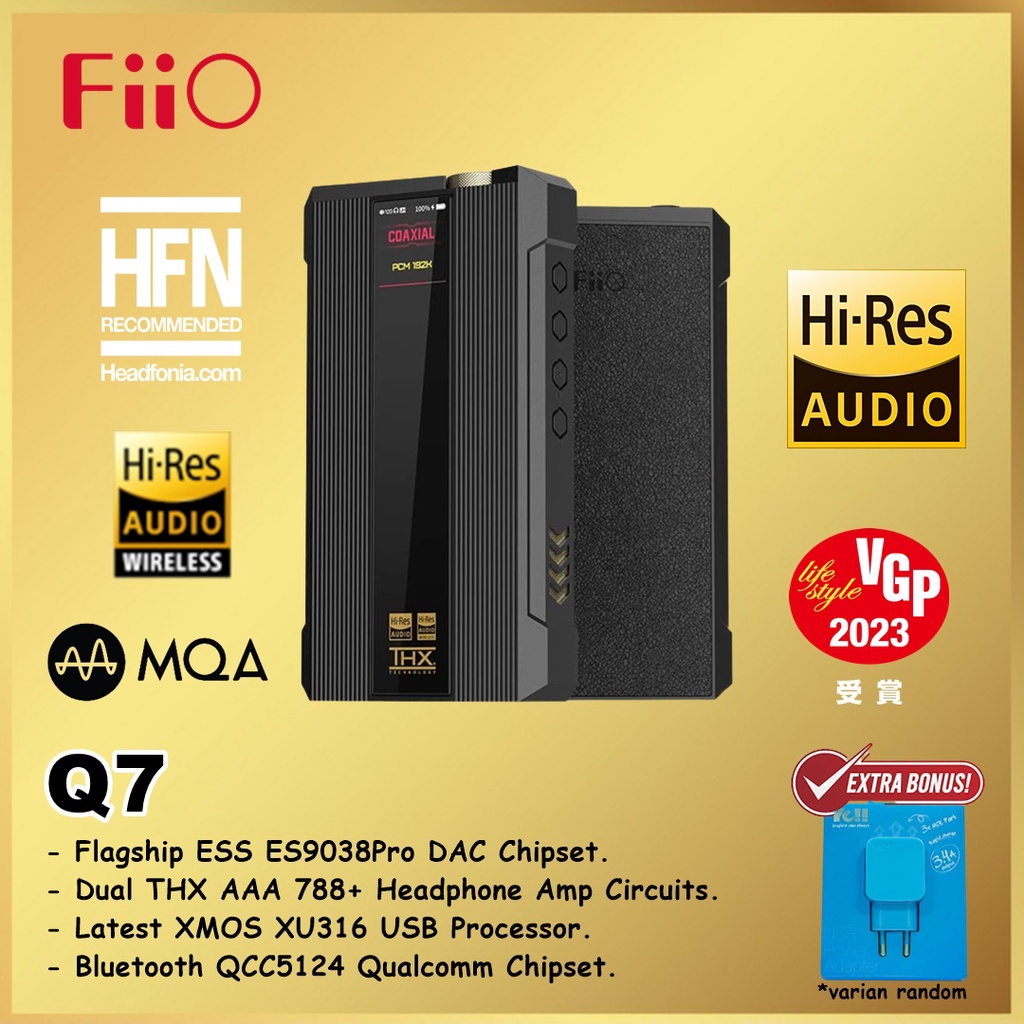 FiiO Q7 Q 7 Portable Flagship MQA Balanced HiFi Desktop DAC Amplifier