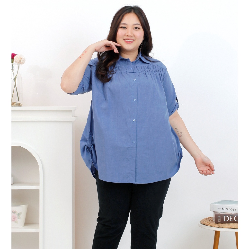 Basic id fashion Kemeja jumbo XXL XXXL / Kemeja big size